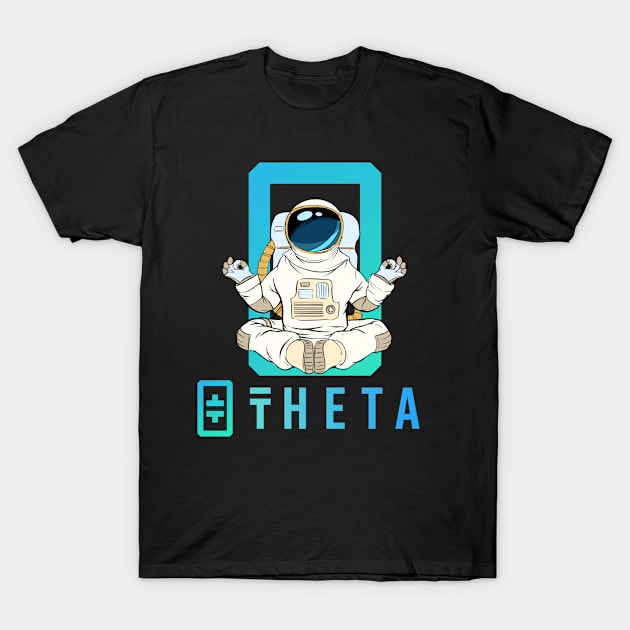 theta coin Crypto coin Crytopcurrency T-Shirt by JayD World